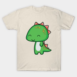 kawaii cute dinosaur lover baby birthday T-Shirt